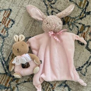 Bunny Rattle and Lovey